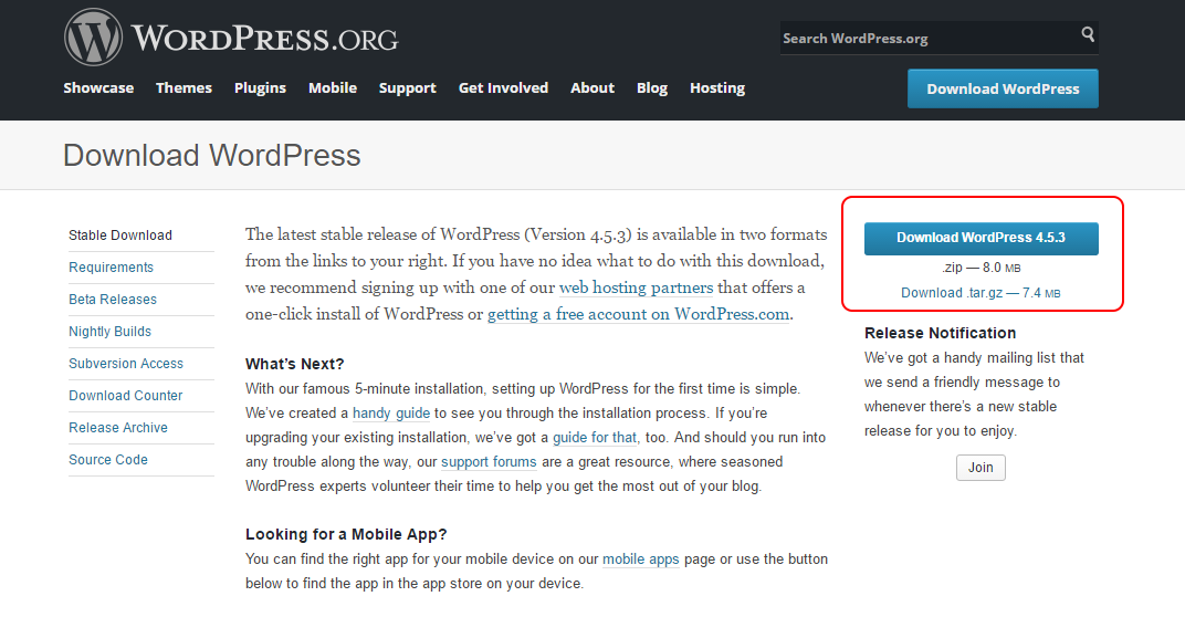 Hướng dẫn cài đặt WordPress 1