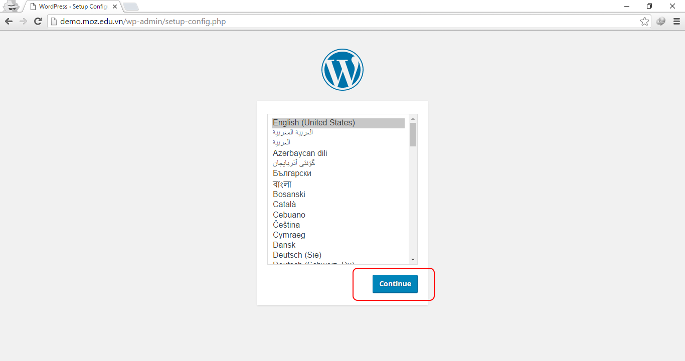 Hướng dẫn cài đặt WordPress 1