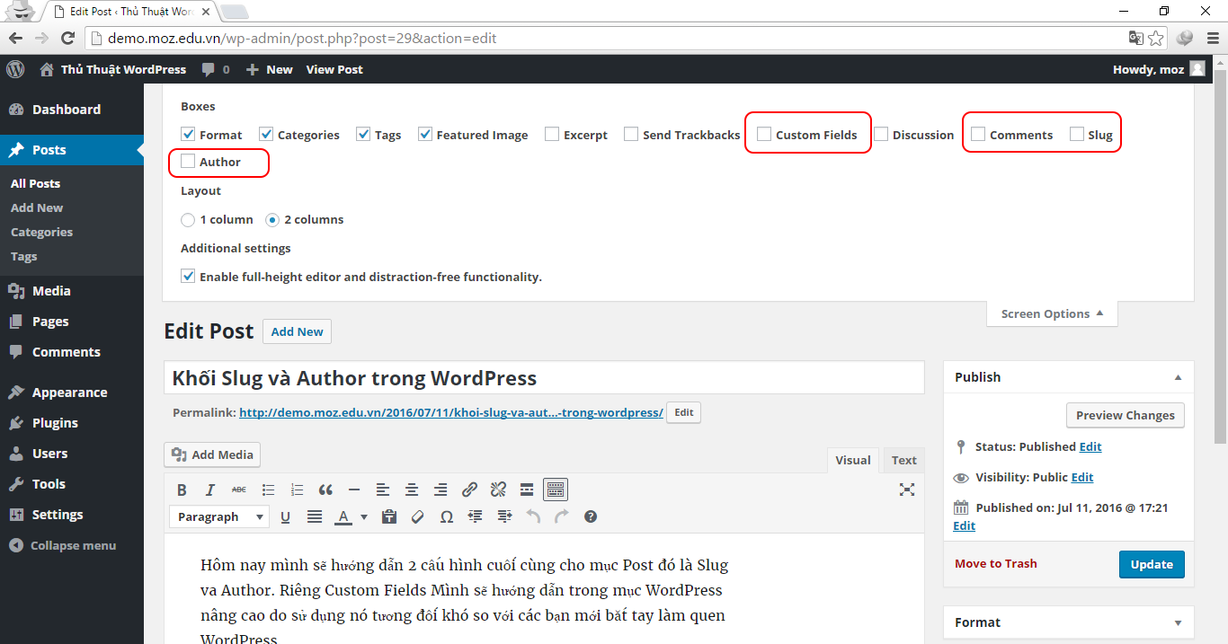 Khối-Slug,-Comments-và-Author-trong-WordPress-1