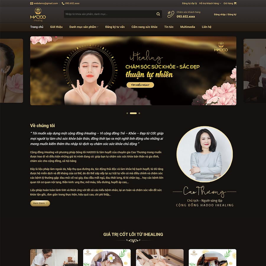 Theme WordPress Spa, làm đẹp 12